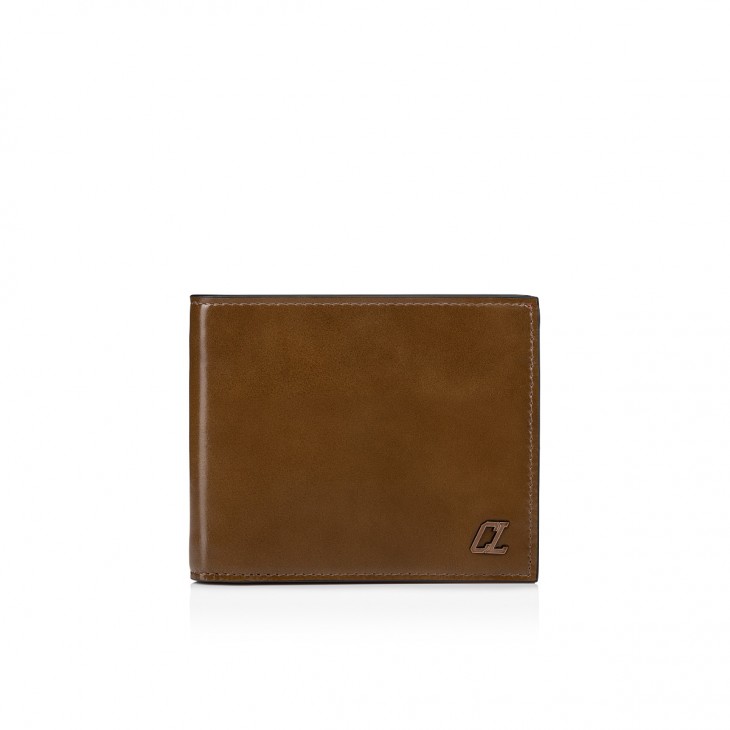 Christian Louboutin Coolcard Wallet - Patinated calf leather - Roca